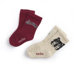 Chaussettes, Chaussons*Marèse Mon Grand Loup Lot de 2 paires de chaussettes 19/20 de Natural Rubis