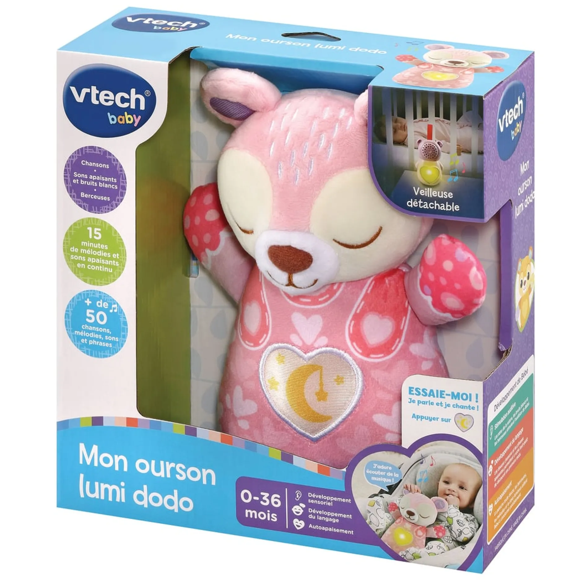 Jouets D'Activités*Vtech Mon ourson lumi dodo de Rose