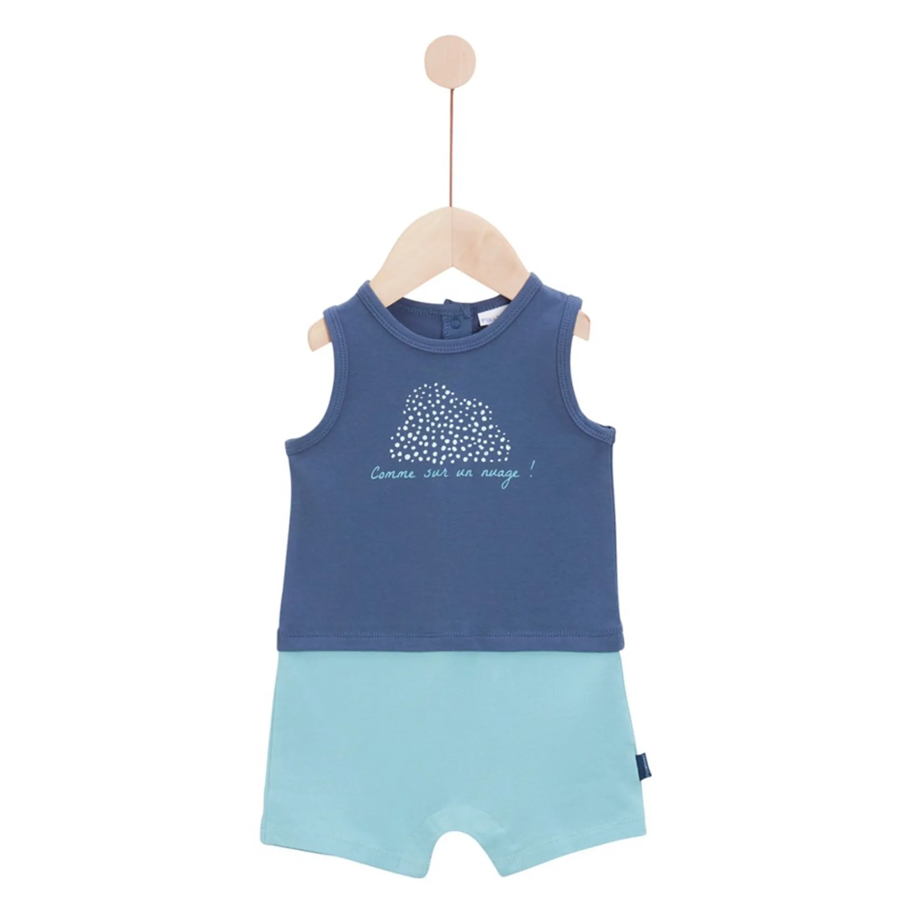 Combinaisons, Salopettes*P'tit bisou Mon Petit Nuage Combicourt de Bleu infinity
