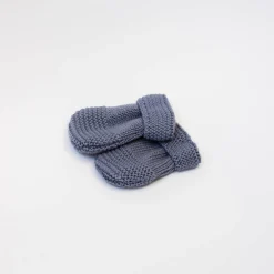 Bonnets, Moufles, Chaussons|Vêtements Naissance*La Manufacture de Layette Moufles Tricot Petits Chats Taille unique de Bleu Orage