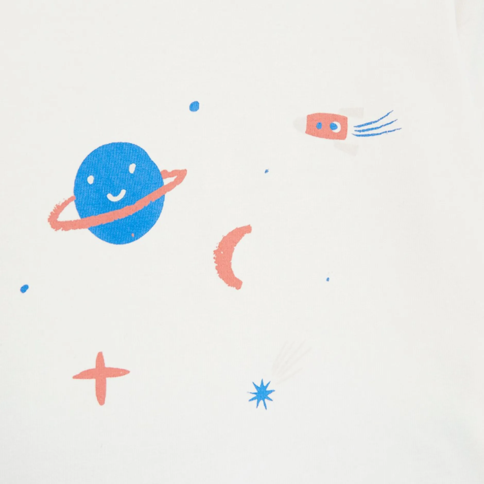 Pantalons, Shorts|T-Shirts, Polos, Chemises*P'tit bisou Mr Constellation Ensemble 2 pièces de Ecru Lune
