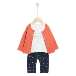 Vestes, Manteaux, Pilotes|Pantalons, Shorts*P'tit bisou Mr Constellation Ensemble 3 pièces 1 mois de Red Mars