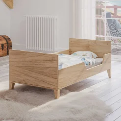 Lits 70X140 Évolutifs*Théo Naia Lit évolutif 70 x 140 cm de Bois Naturel