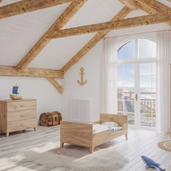 Lits 70X140 Évolutifs*Théo Naia Lit évolutif 70 x 140 cm de Bois Naturel