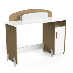 Autres Mobiliers*CBA Meubles Naili Bureau junior de Chêne hamilton / blanc