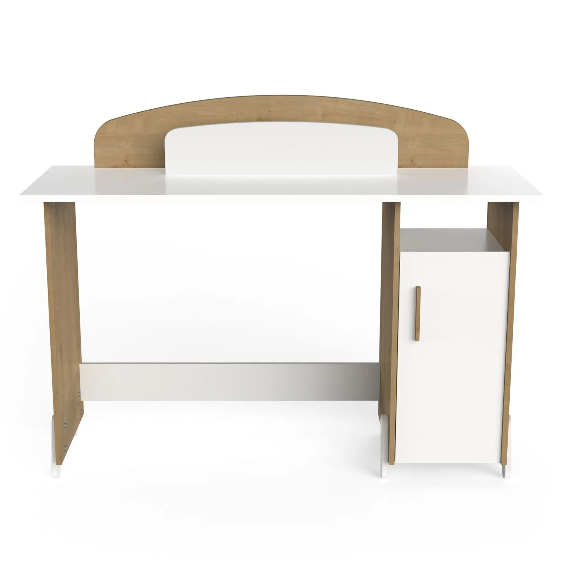 Autres Mobiliers*CBA Meubles Naili Bureau junior de Chêne hamilton / blanc