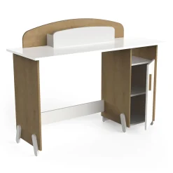 Autres Mobiliers*CBA Meubles Naili Bureau junior de Chêne hamilton / blanc