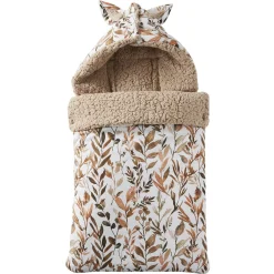 Gigoteuses & Nids D'Ange*BB&Co Nid d'ange en coton doublé sherpa de Feuillage