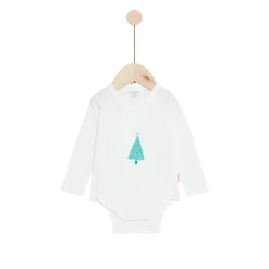 Bodies|Bodies*P'tit bisou Noël Lot de 2 Bodies manches longues de Ecru