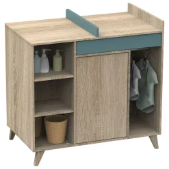 Meuble À Langer*Sauthon Baby's Sweet Home Nova new commode avec plan à langer intégré de Argile douce