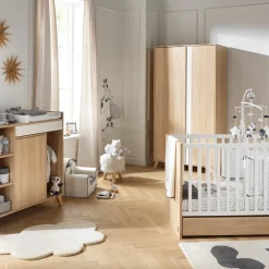 Lits 60X120 Non Évolutifs*Sauthon Baby's Sweet Home Nova new lit 60x120 de Blanc lin
