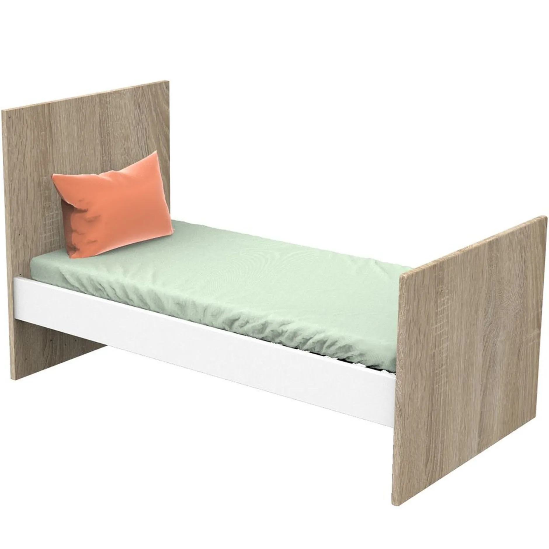 Lits 70X140 Évolutifs*Sauthon Baby's Sweet Home Nova new Little Big Bed 70x140 de Blanc lin