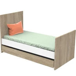 Lits 70X140 Évolutifs*Sauthon Baby's Sweet Home Nova new Little Big Bed 70x140 de Blanc lin