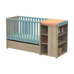 Tiroirs De Lit*Sauthon Baby's Sweet Home Nova new tiroir sur roulettes pour lit combiné évolutif de Bois