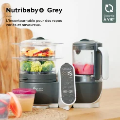 Cuiseurs Et Mixeurs*Babymoov Nutribaby(+) Robot Multifonctions bébé 6 en 1 de Industrial Grey