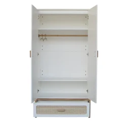 Armoires 2 Portes*Théo Océania armoire 2 portes tressage rotin de Neige