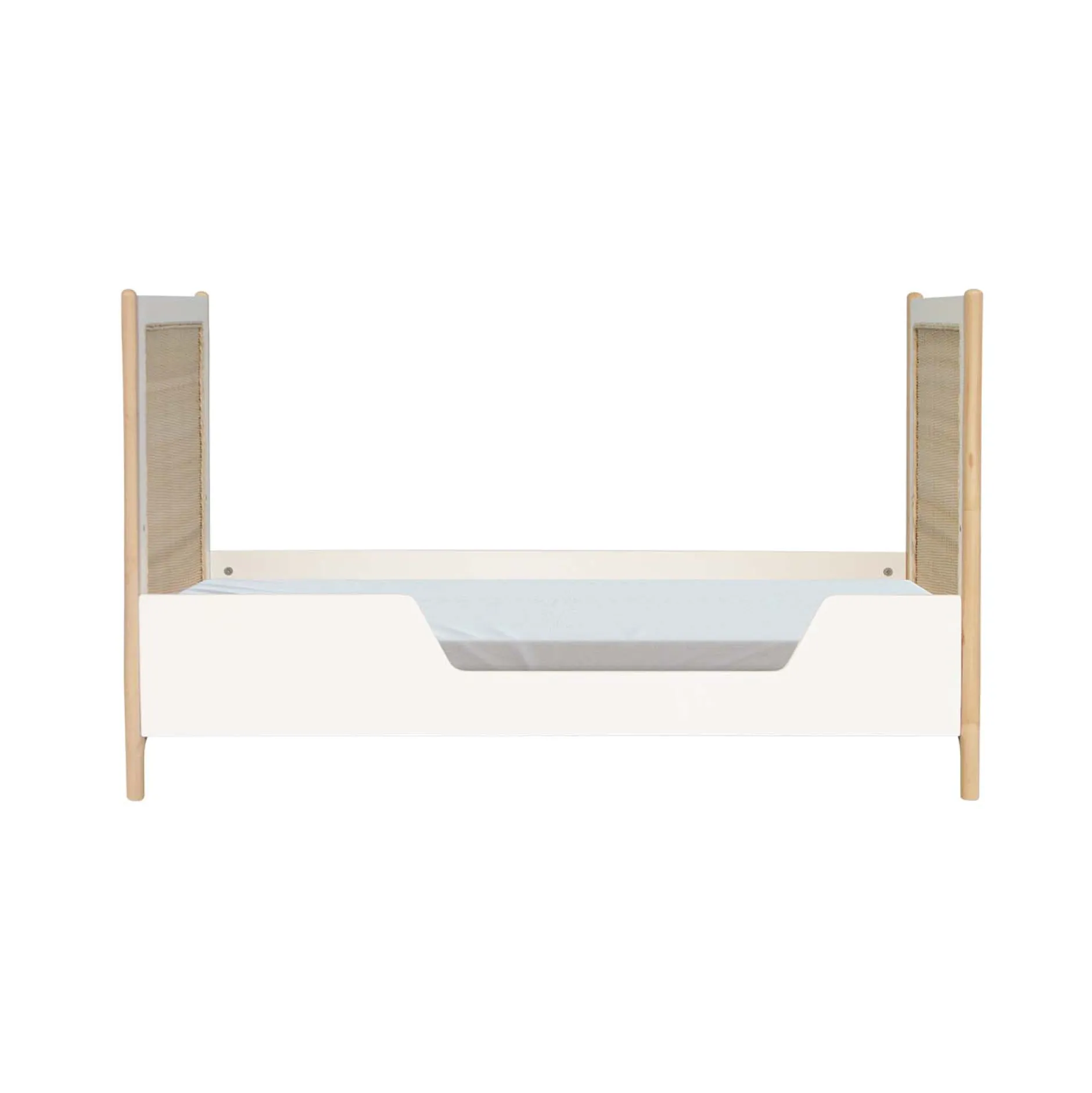 Lits 60X120 Évolutifs|Lits 60X120 Non Évolutifs*Théo Océania lit 60x120 tressage rotin de Neige