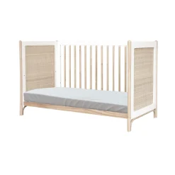 Lits 60X120 Évolutifs|Lits 60X120 Non Évolutifs*Théo Océania lit 60x120 tressage rotin de Neige