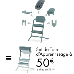Balancelles|Tours D'Observation* Offre Cybex : Pour l'achat d'un pack LEMO, la tour d'observation Stone Blue est à 50€ au lieu de 79,95€ de CYBEX