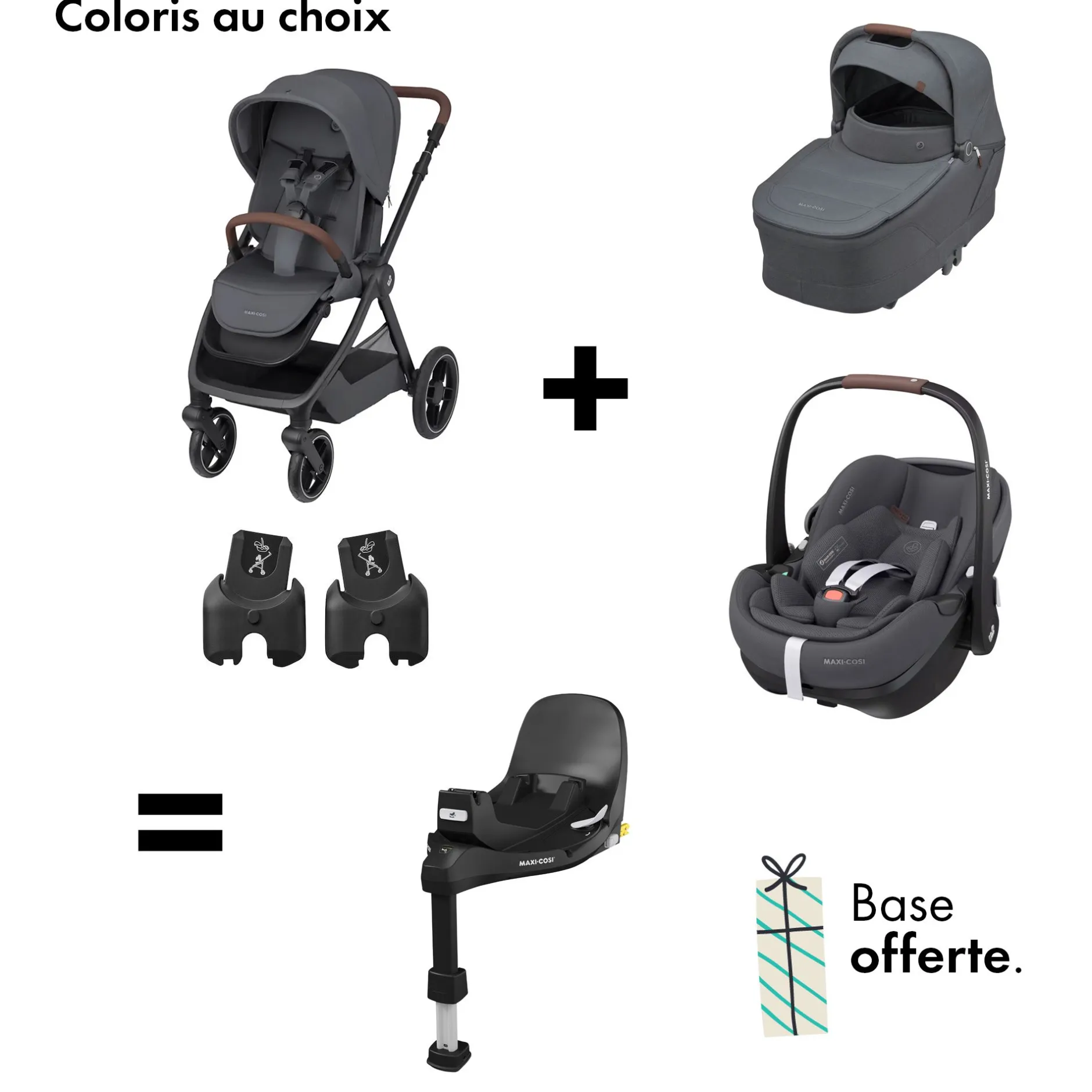 Tout Pour Vos Balades|Tout Pour Vos Trajets* Offre MAXI-COSI : base 360 pro OFFERTE pour l'achat d'une poussette Oxford + siège auto pebble 360 Pro + nacelle + adaptateurs de Maxi-Cosi