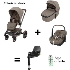 Bases De Sièges Auto|Nacelles* Offre Maxi-Cosi : Base FamilyFix Pro OFFERTE pour l'achat d'une poussette Fame + nacelle + siège auto Pebble 360 Pro² de Maxi-Cosi