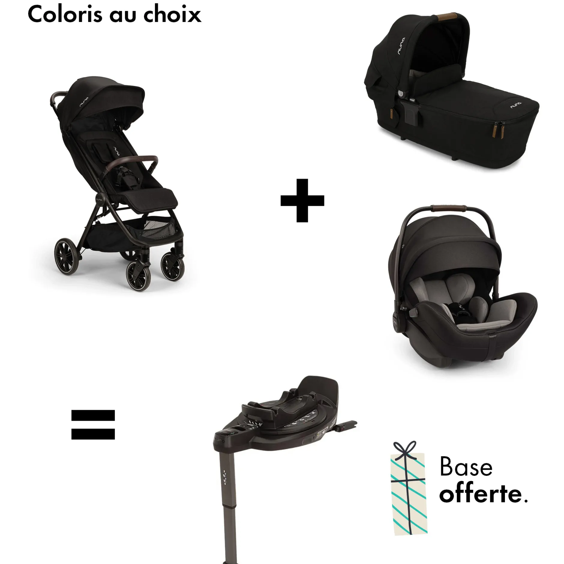 Tout Pour Vos Balades|Tout Pour Vos Trajets* Offre NUNA : base curv OFFERTE pour l'achat d'une poussette trvl lx + nacelle LYTL + coque Arra Flex de Nuna