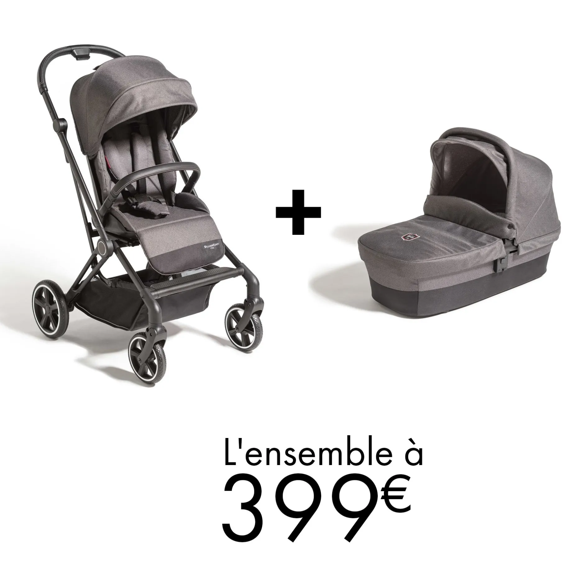 Tout Pour Vos Balades|Nacelles* Offre William Kent 1733 : Pousette Visio + Nacelle Visio = 399€ de William Kent 1733