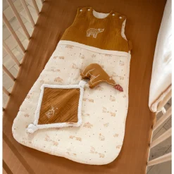 Gigoteuses & Nids D'Ange*Sauthon Baby Déco Orsino Gigoteuse Ours 0-6 mois de Vanille / Camel