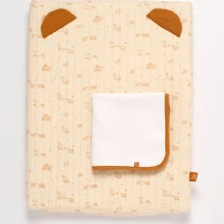 Matelas À Langer*Sauthon Baby Déco Orsino Matelas à langer + serviette éponge de Vanille