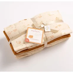 Tours De Lit*Sauthon Baby Déco Orsino Protection de barreaux x8 de Vanille / Camel