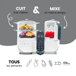 Bols|Cuiseurs Et Mixeurs*Babymoov Pack batch cooking Nutribaby(+) & 3 Babybols 250mL de Blanc