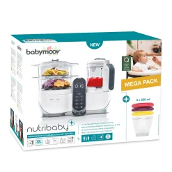 Bols|Cuiseurs Et Mixeurs*Babymoov Pack batch cooking Nutribaby(+) & 3 Babybols 250mL de Blanc