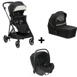 Tout Pour Vos Balades|Tout Pour Vos Trajets* Pack Chicco : Poussette Seety + Nacelle Seety + Siège-auto Kory de Chicco