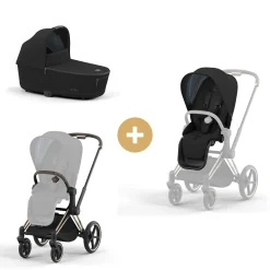 Tout Pour Vos Balades|Nacelles* Pack Priam 4 : assise, nacelle et un châssis Priam de CYBEX
