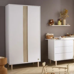 Armoires 2 Portes*Sauthon Baby's Sweet Home Paloma Armoire 2 portes de Blanc neige