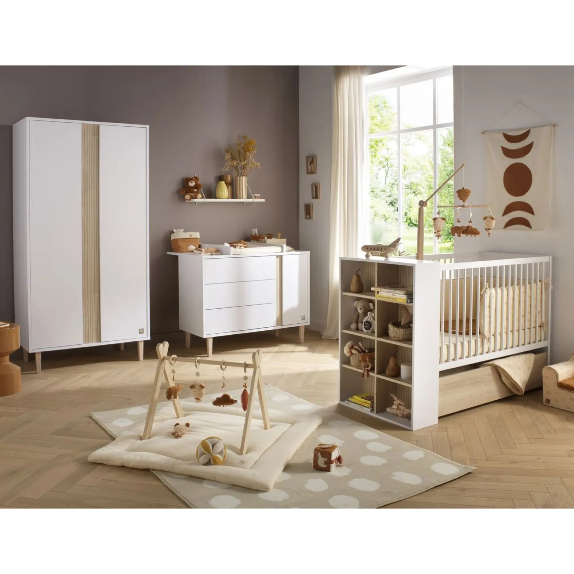 Armoires 2 Portes*Sauthon Baby's Sweet Home Paloma Armoire 2 portes de Blanc neige