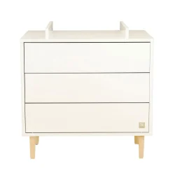 Commodes*Sauthon Baby's Sweet Home Paloma Commode 3 tiroirs de Blanc neige