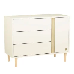 Commodes*Sauthon Baby's Sweet Home Paloma Commode 3 tiroirs 1 porte de Blanc neige