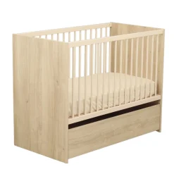 Lits 60X120 Évolutifs*Sauthon Baby's Sweet Home Paloma Lit bébé 60 x 120 cm de Bois chêne sépia