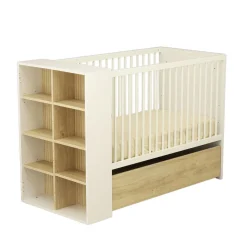 Lits 60X120 Évolutifs*Sauthon Baby's Sweet Home Paloma Lit transformable en 90 x 190 60 x 120 cm de Blanc neige