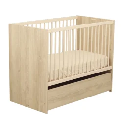 Tiroirs De Lit*Sauthon Baby's Sweet Home Paloma Tiroir de lit évolutif sur roulettes de Bois chêne sépia