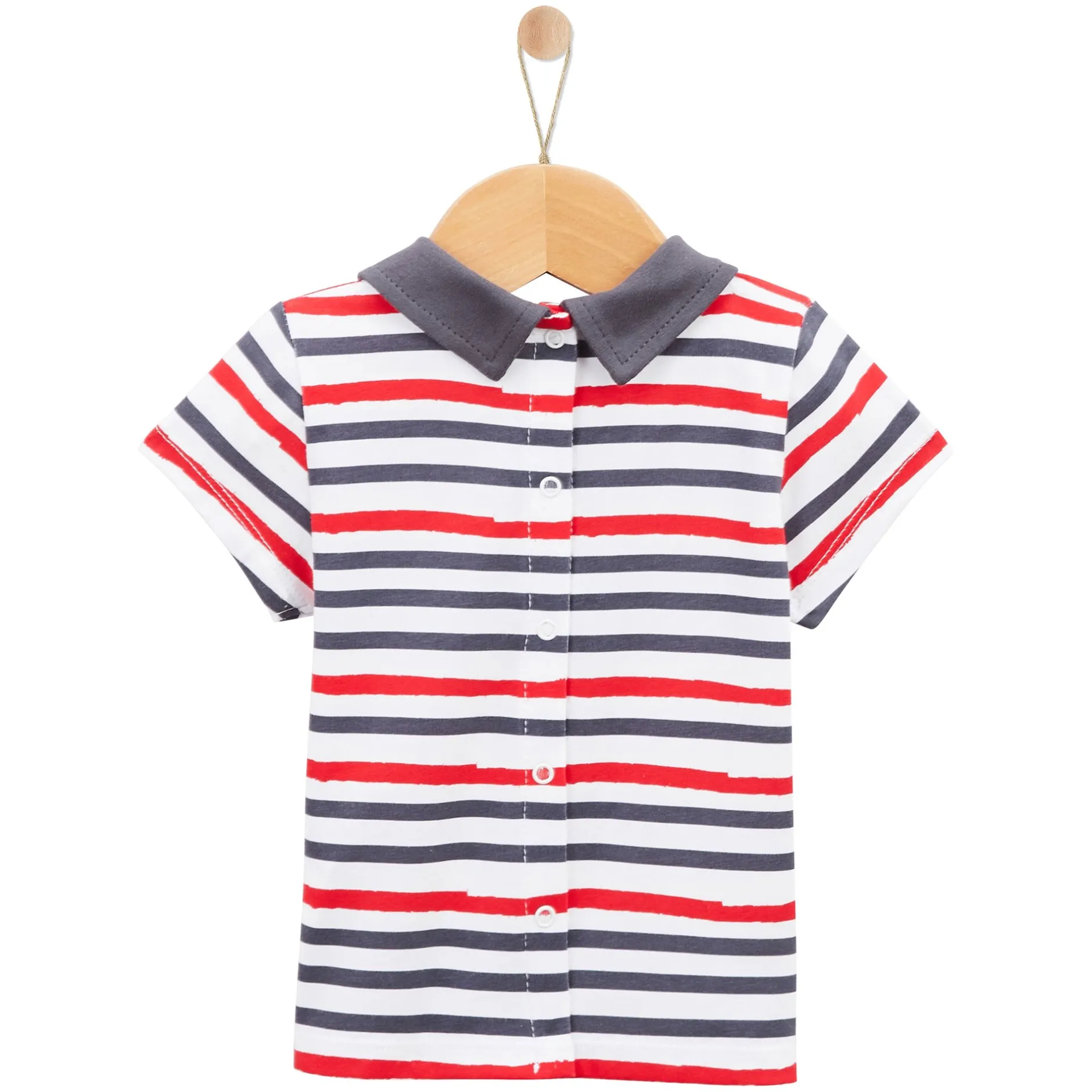 T-Shirts, Polos, Chemises*P'tit bisou Panda & Coccinelle Polo manches courtes 1 mois de Wild