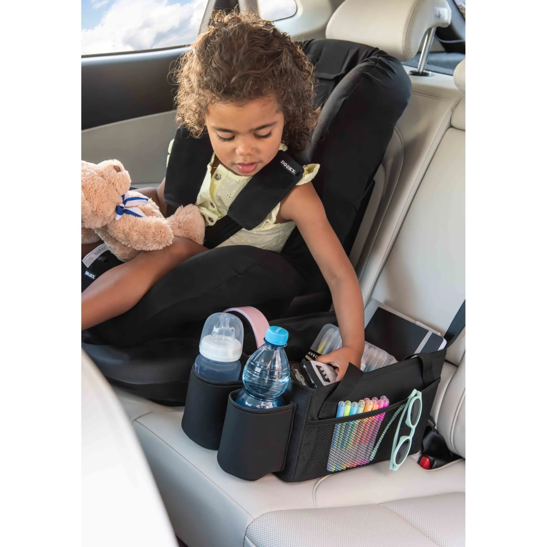 Tout Pour Vos Trajets|Autres Accessoires De Voyage*Dooky Panier de rangement pour banquette arrière de Noir