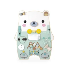 Jouets D'Activités*Janod Panneau d'activité busy-board ourson en bois pure de