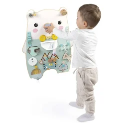 Jouets D'Activités*Janod Panneau d'activité busy-board ourson en bois pure de