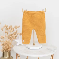 Pantalons, Shorts|Pantalons, Shorts, Leggings*P'tit bisou Pantalon Collection Trousseau Tricot 2019 0-1 mois de Curry