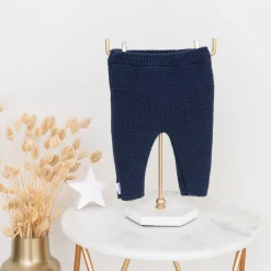 Pantalons, Shorts|Pantalons, Shorts, Leggings*P'tit bisou Pantalon Collection Trousseau Tricot 2019 0-1 mois de Bleu marine