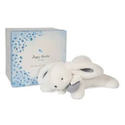 Doudous*Doudou et Compagnie Pantin pompon de Happy Glossy blanc