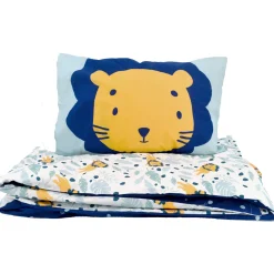 Parures De Lit*Petit à petit Parure de lit couette + taie 100 x 140 cm de Lion