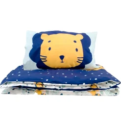 Parures De Lit*Petit à petit Parure de lit couette + taie 100 x 140 cm de Lion